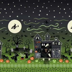‘Haunted House’ - Glow In The Dark Double Border