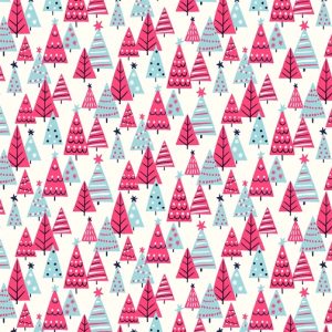 Liberty ‘Deck The Halls’ - Happy Forest Pink