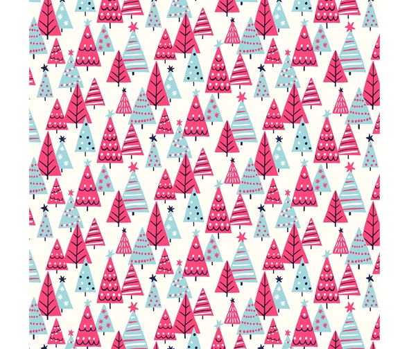 Liberty ‘Deck The Halls’ - Happy Forest Pink
