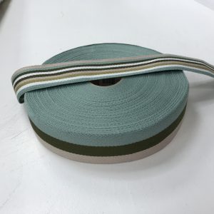 Green Stripe Webbing - 4cm