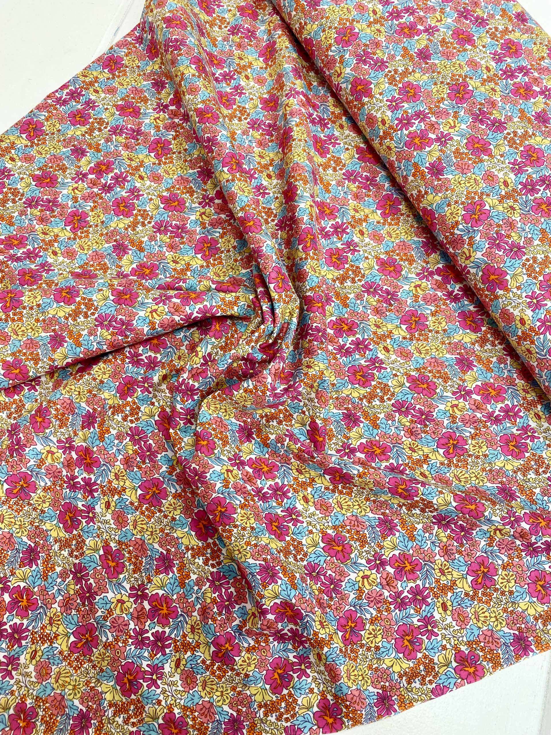 Ex-Liberty Fuchsia Pink Cotton Lawn - Image 2