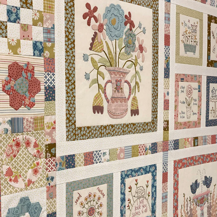‘Blume & Grow’ Quilt and Cushion Pattern - The Birdhouse Designs - Image 3