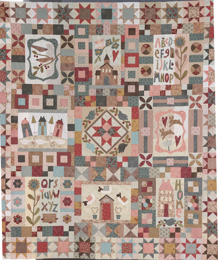‘Bluebird Lane’ Block Of The Month Quilt Pattern - The Birdhouse Designs
