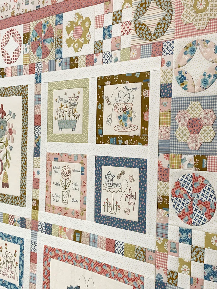 ‘Blume & Grow’ Quilt and Cushion Pattern - The Birdhouse Designs - Image 5
