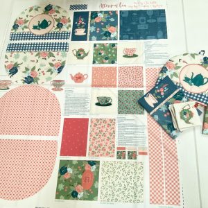‘Afternoon Tea’ - Teacosy, mug rug, coasters and tea wallet PANEL