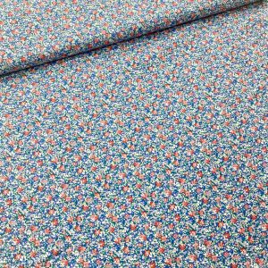 Ex-Liberty Cotton Lawn - Blue/ Red