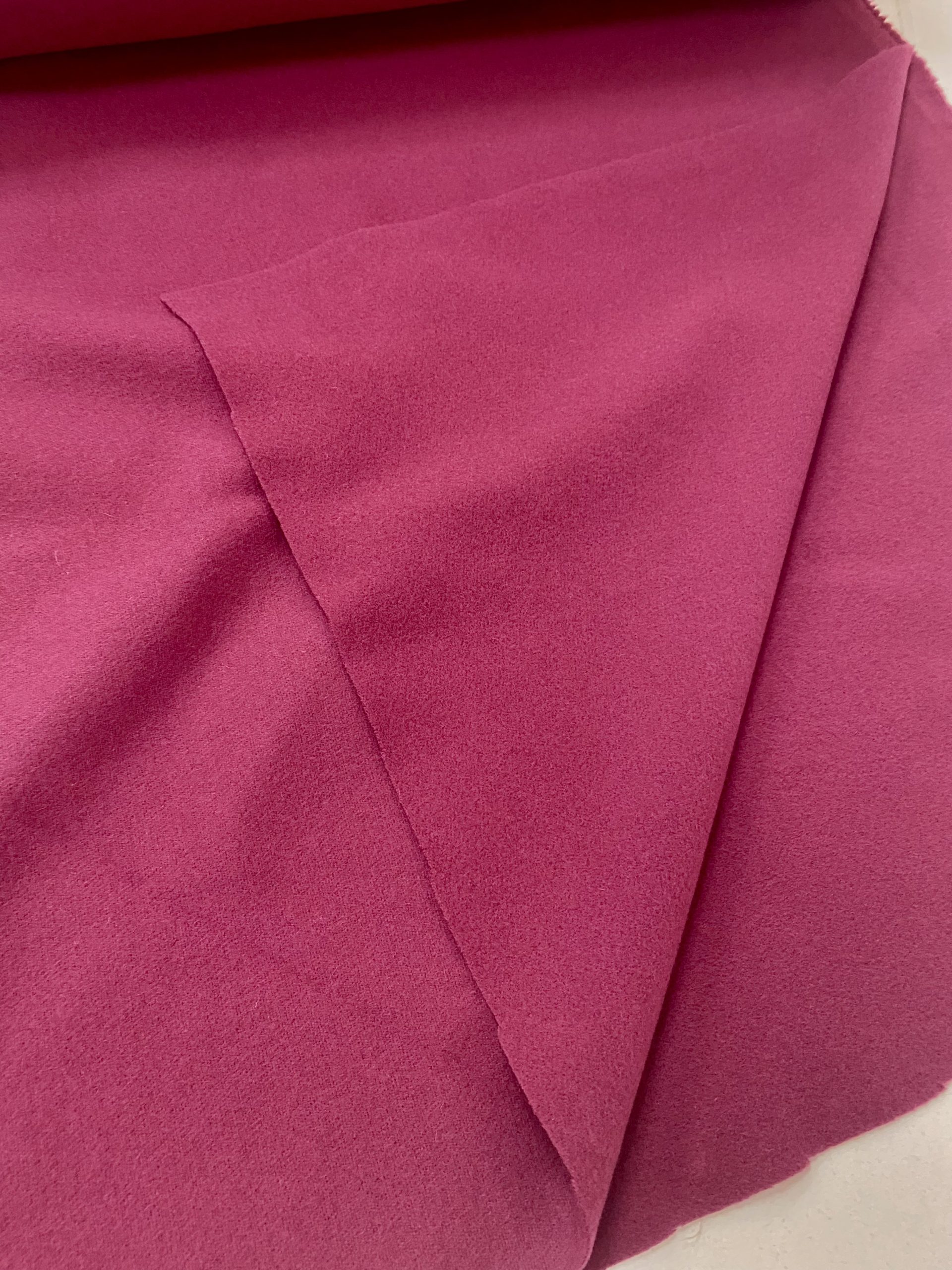 ‘Coat Fabric’ Wool Polyester 80/20 - Cerise - Image 2