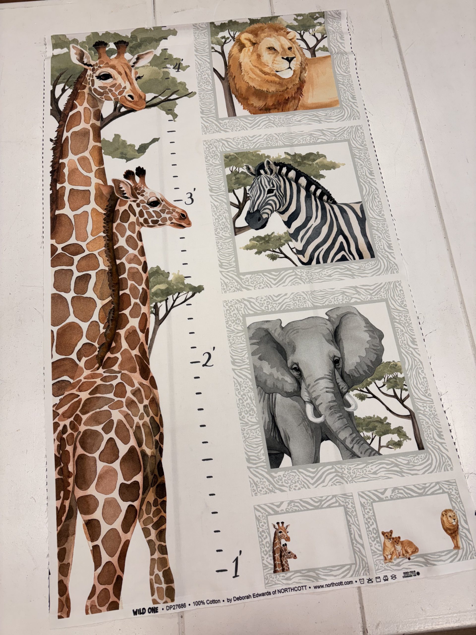 ‘Wild One’ Height Chart Panel
