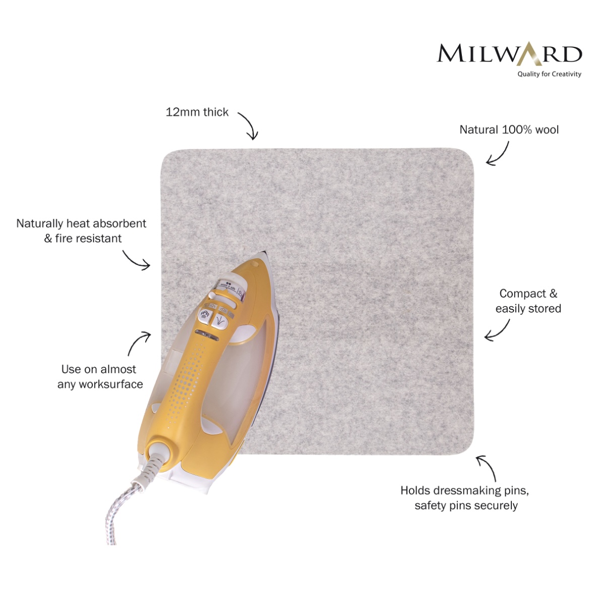Wool Pressing Mat - Milward - Image 3