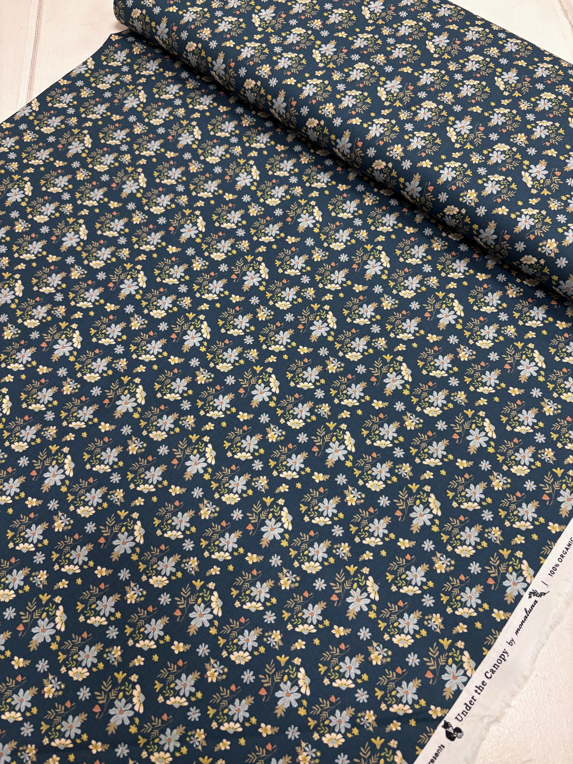 ‘Under The Canopy’ - Navy small floral - Image 2