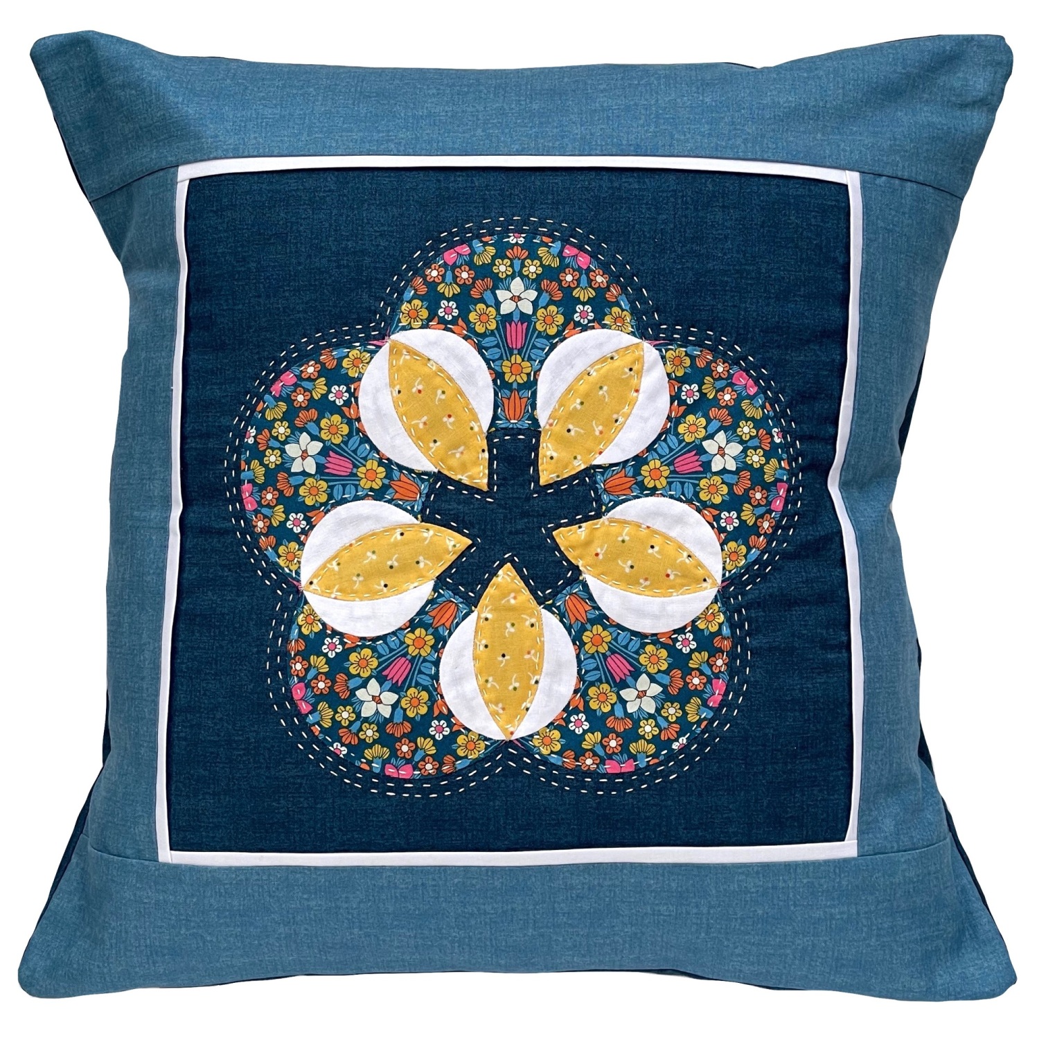 Blooming Flower Cushion Pattern & Papers by ‘Sewmotion’ - Image 2