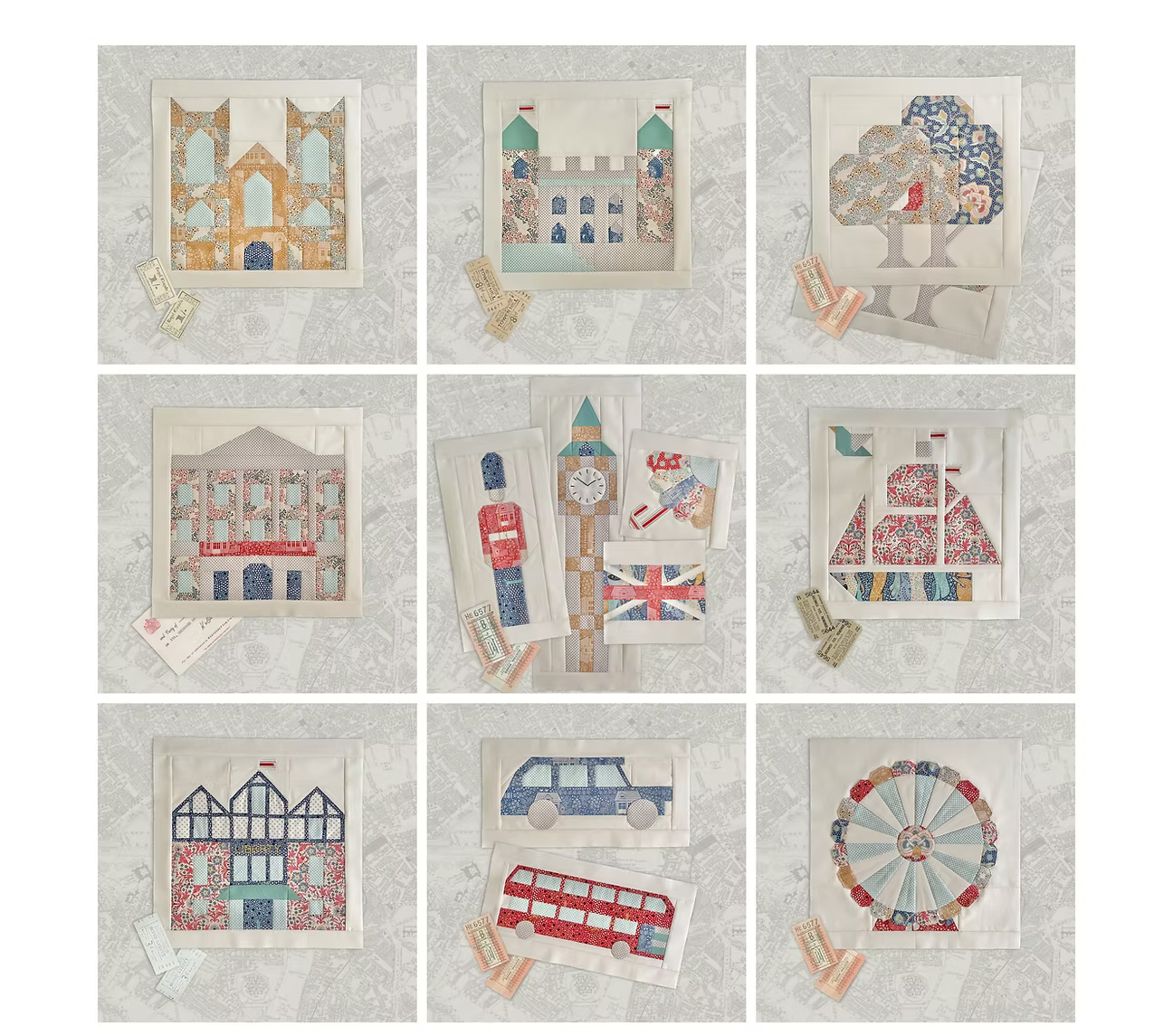 ‘London Town’ - Sampler Quilt Pattern Book by Cake Stand Quilts - Image 3