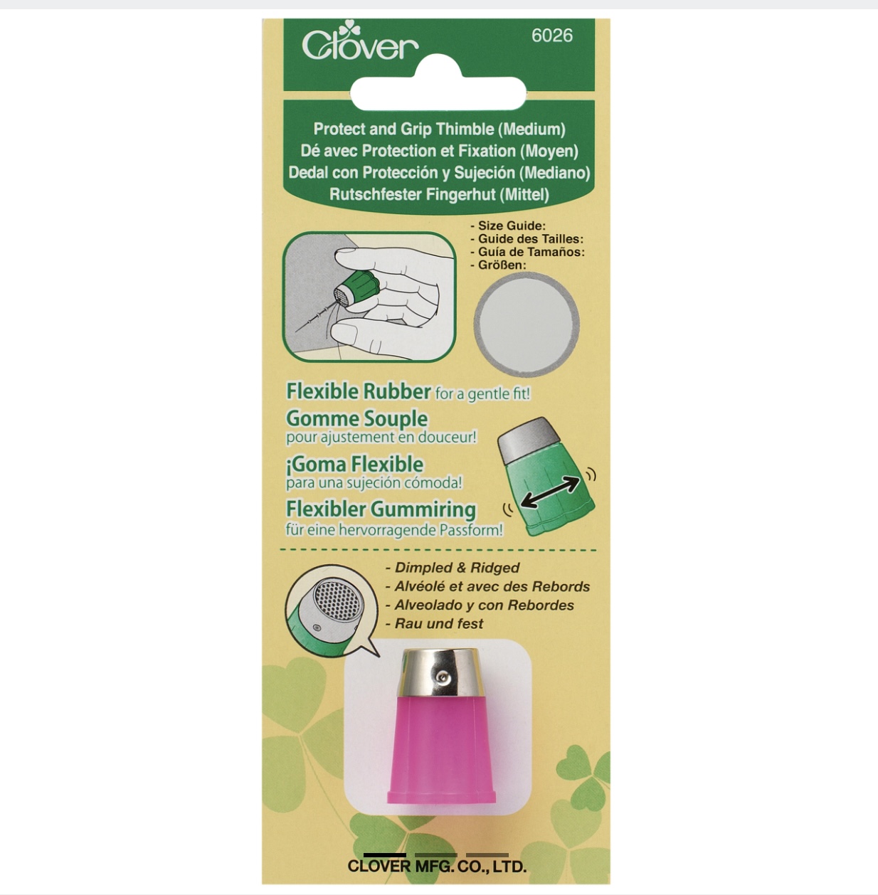 Clover Protect & Grip Thimble - Medium