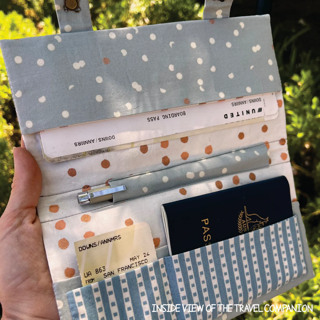 ‘Fly To Anywhere - Travel Companion’ - Pattern by Hatched & Patched - Image 2