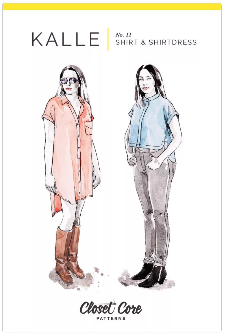 ‘Kalle’ - Shirt and Shirtdress Pattern by Closet Core Patterns