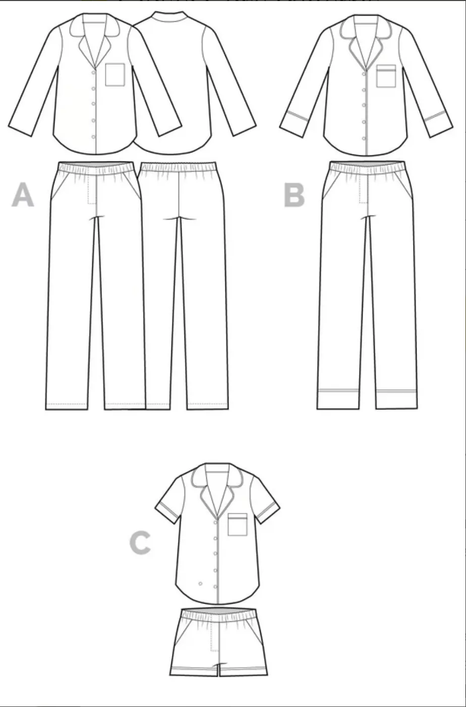 ‘Carolyn’ - Pyjama Pattern by Closet Core Patterns - Image 2