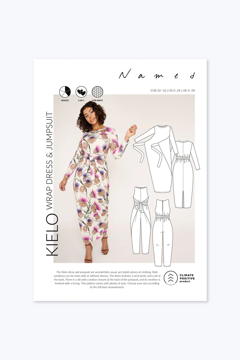 ‘Kielo’ - Wrap Dress and Jumpsuit Pattern by Named Clothing