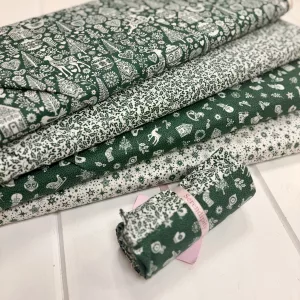 ‘Scandi’ - 4 Fat Quarter Bundle - Green