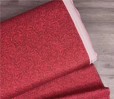 108” Extra Wide Quilt Backing - William Morris ‘Willow Bough’ - Crimson