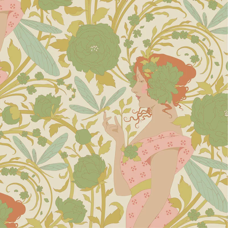 Tilda ‘Songbird’ - 5 Fat Quarter Bundle: Green - Image 2