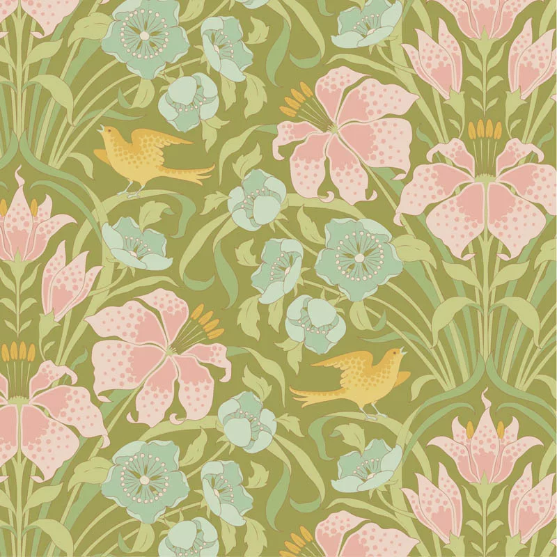Tilda ‘Songbird’ - 5 Fat Quarter Bundle: Green - Image 8