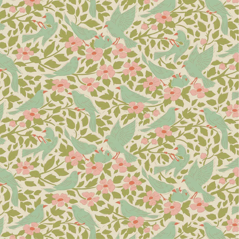Tilda ‘Songbird’ - 5 Fat Quarter Bundle: Green - Image 10