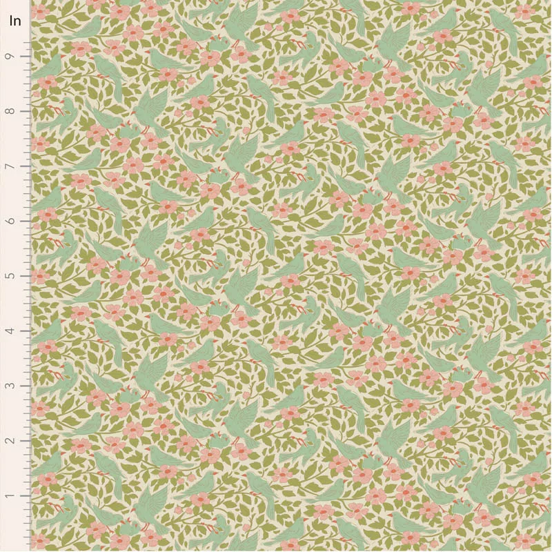 Tilda ‘Songbird’ - 5 Fat Quarter Bundle: Green - Image 11