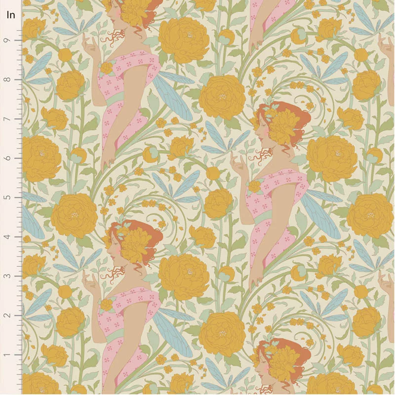 Tilda ‘Songbird’ - 5 Fat Eighths Bundle: Yellow - Image 3