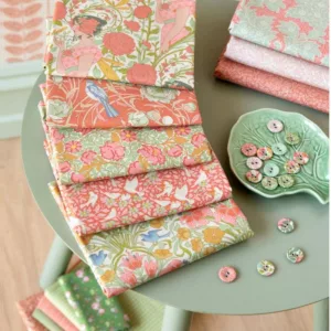 Tilda ‘Songbird’ - 5 Fat Quarter Bundle: Coral