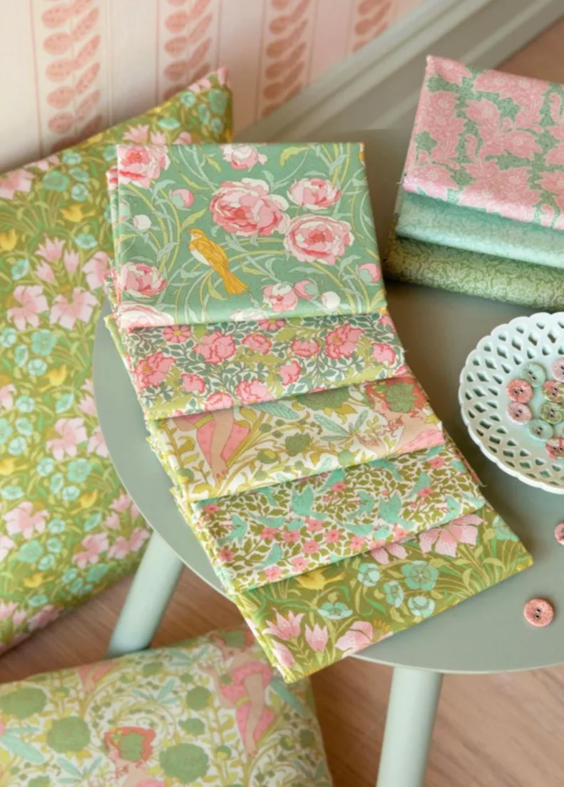 Tilda ‘Songbird’ - 5 Fat Quarter Bundle: Green