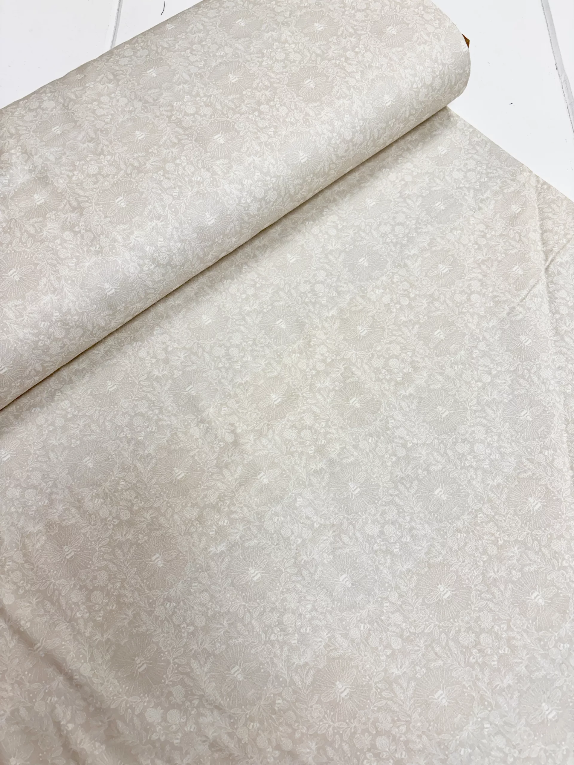 108” Extra Wide Quilt Backing Fabric - Bees by Lewis & Irene