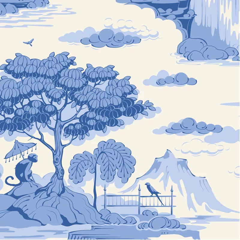 Tilda ‘Something Blue’ - Cottonview Cream