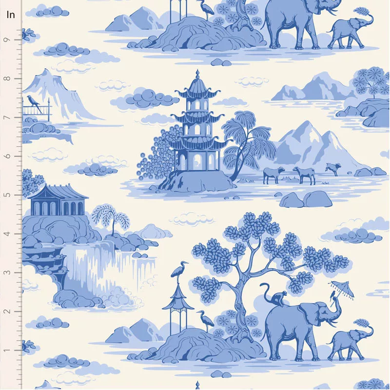 Tilda ‘Something Blue’ - Cottonview Cream - Image 2