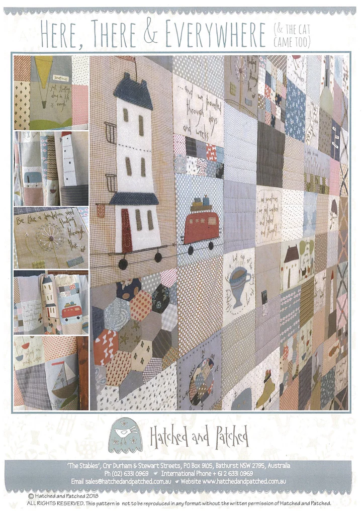 ‘Here, There & Everywhere’ Quilt Pattern by Hatched & Patched