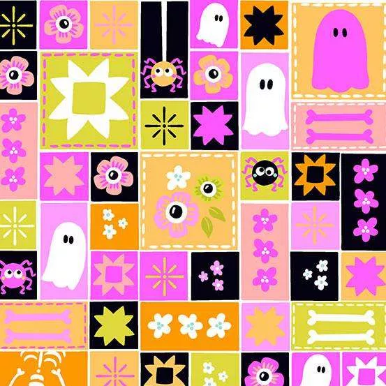 ‘Ghostly Garden’ - Bitty Gingham Pink - Image 12