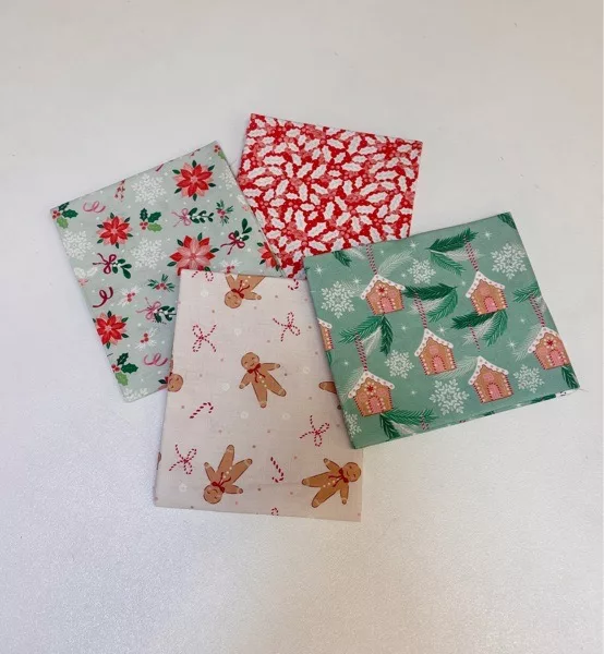 ‘Baubles & Bows’ - Berries Pink - 4 Fat Quarter Bundle - Image 2